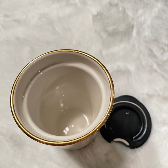 *SOLD* Starbucks Black Heart Ceramic Tumbler - Picture 4 of 4